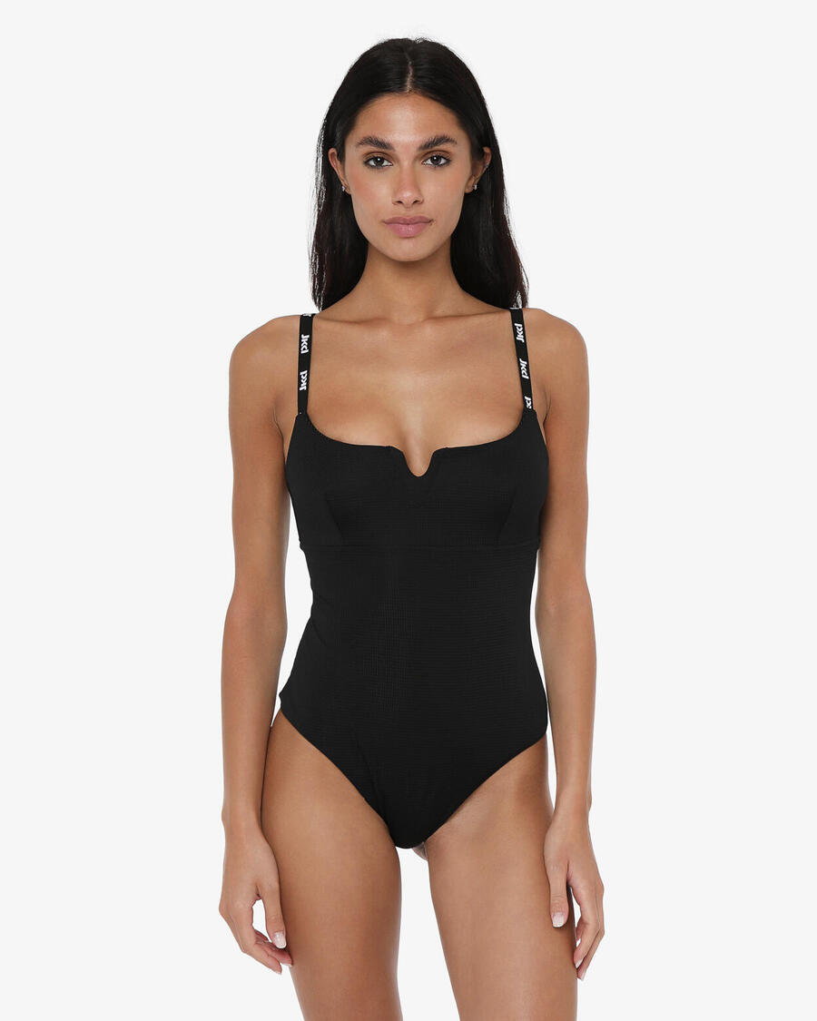 

JAKED Черный синтетический купальник для женщин