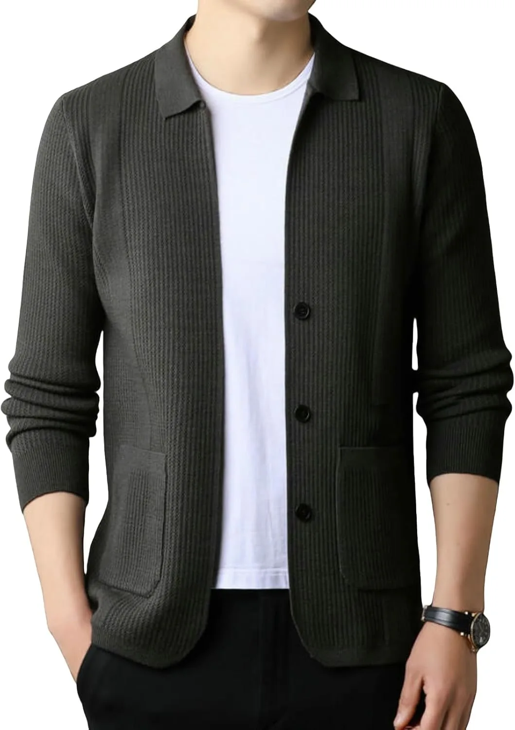 

Мужской тонкий кардиган в корейском стиле OAKVERVE