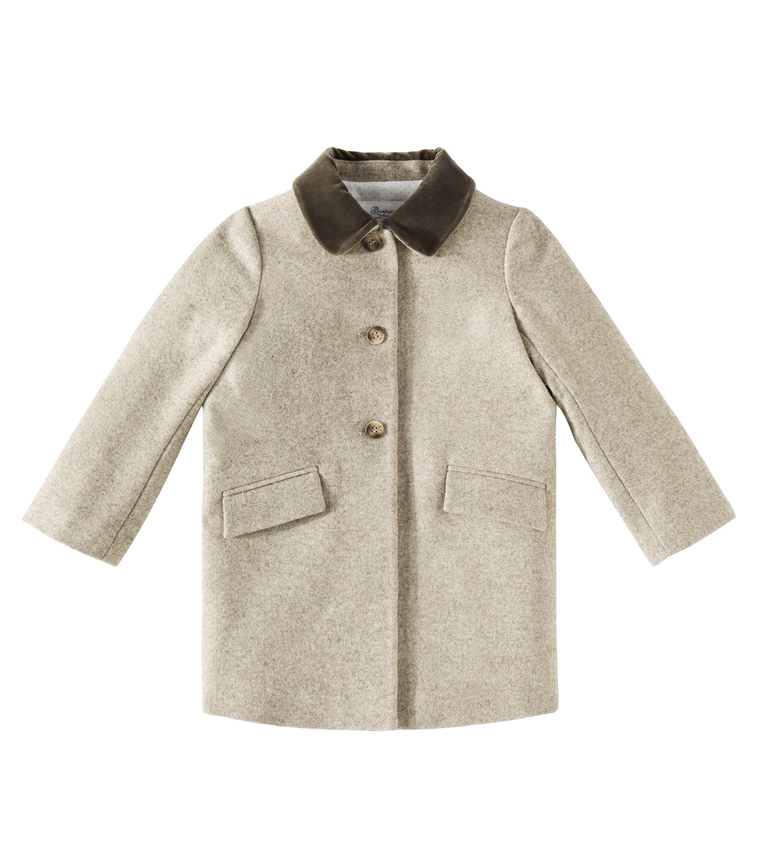 

Пальто Ginette из смесовой шерсти Bonpoint, Mastic Chine