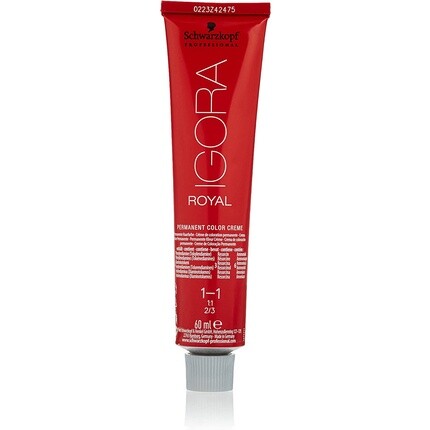 

Краситель перманентный Igora Royal 1-1 Black Ash 60 мл, Schwarzkopf