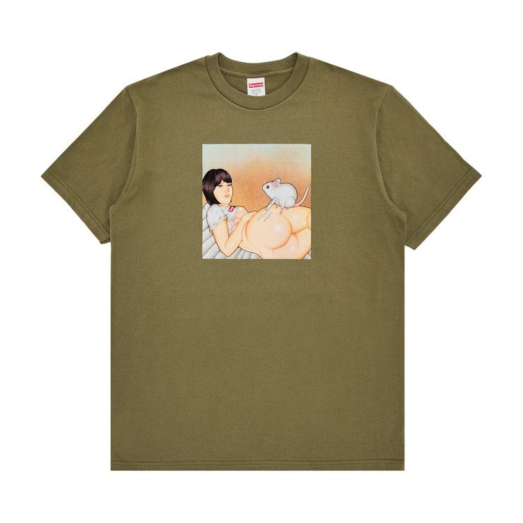 

Футболка Supreme Mouse Tee, Light Olive