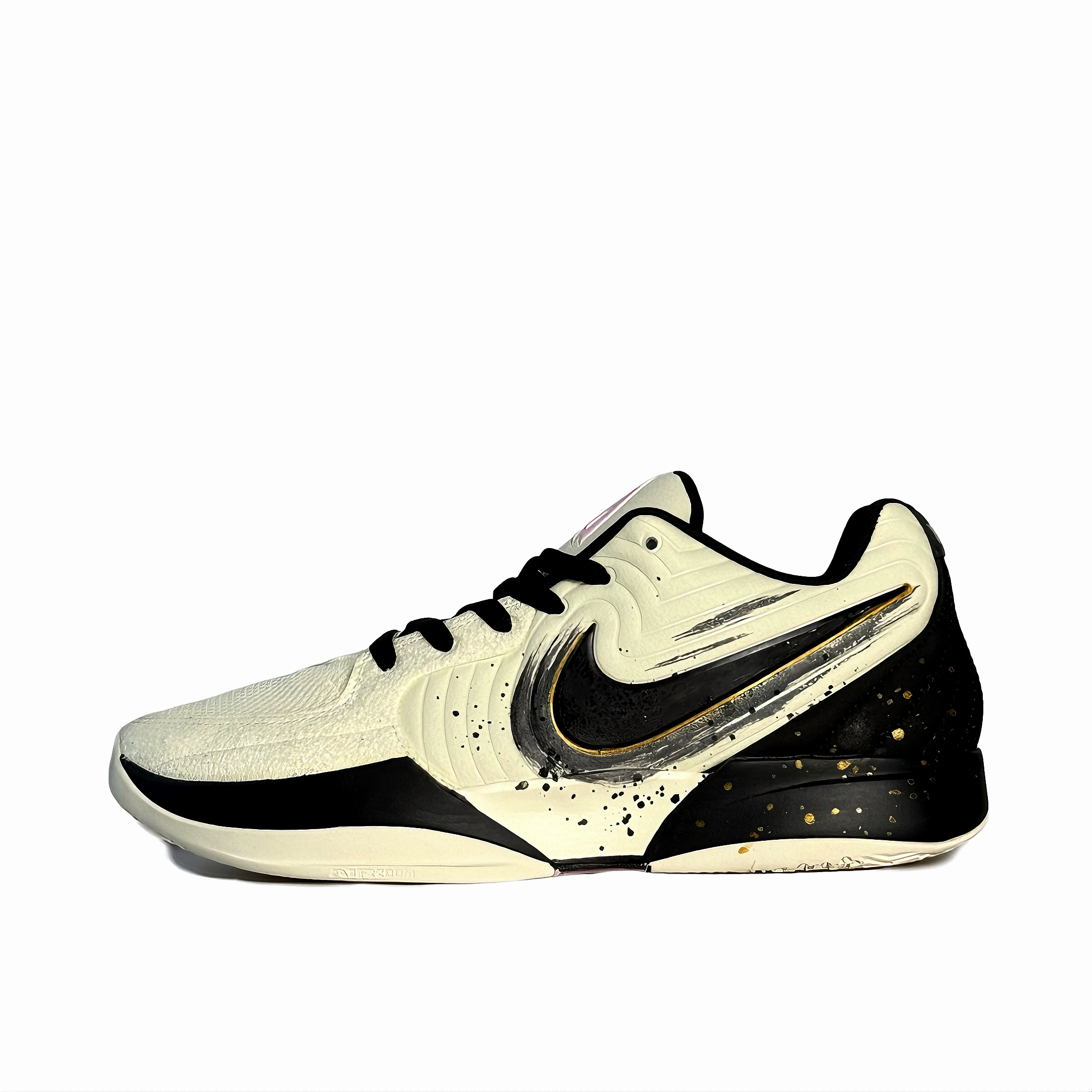 

Nike Баскетбольные кроссовки Ja 2 Black Gold Sharp Shadow с низким верхом, устойчивые к истиранию, мужские, черно-золотые