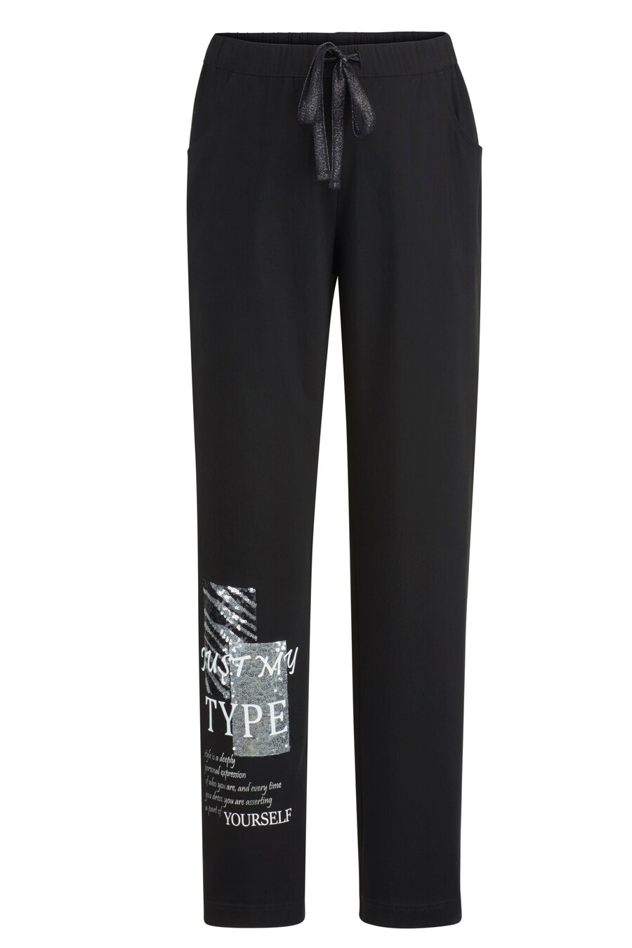 

Тканевые брюки MIAMODA Regular Pants, черный