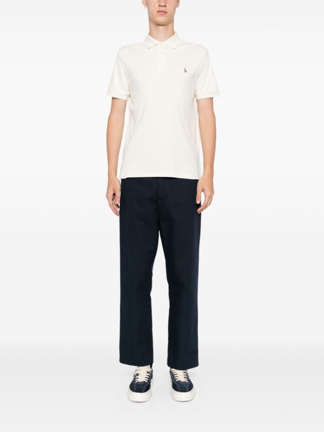 

Polo Ralph Lauren рубашка поло узкого кроя, серый