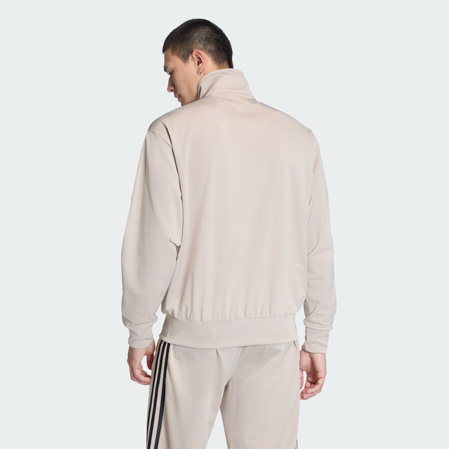 Толстовка с капюшоном на молнии ADIDAS ORIGINALS Firebird, светло-бежевый — фото 4