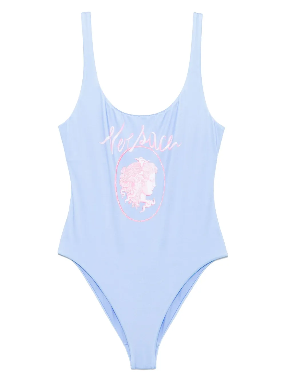 

Купальник с логотипом VERSACE, синий