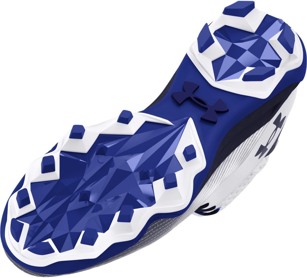 Under Armour мужские футбольные бутсы Hammer 2.0 Mc, (104) White/Midnight Navy/Midnight Navy — фото 3