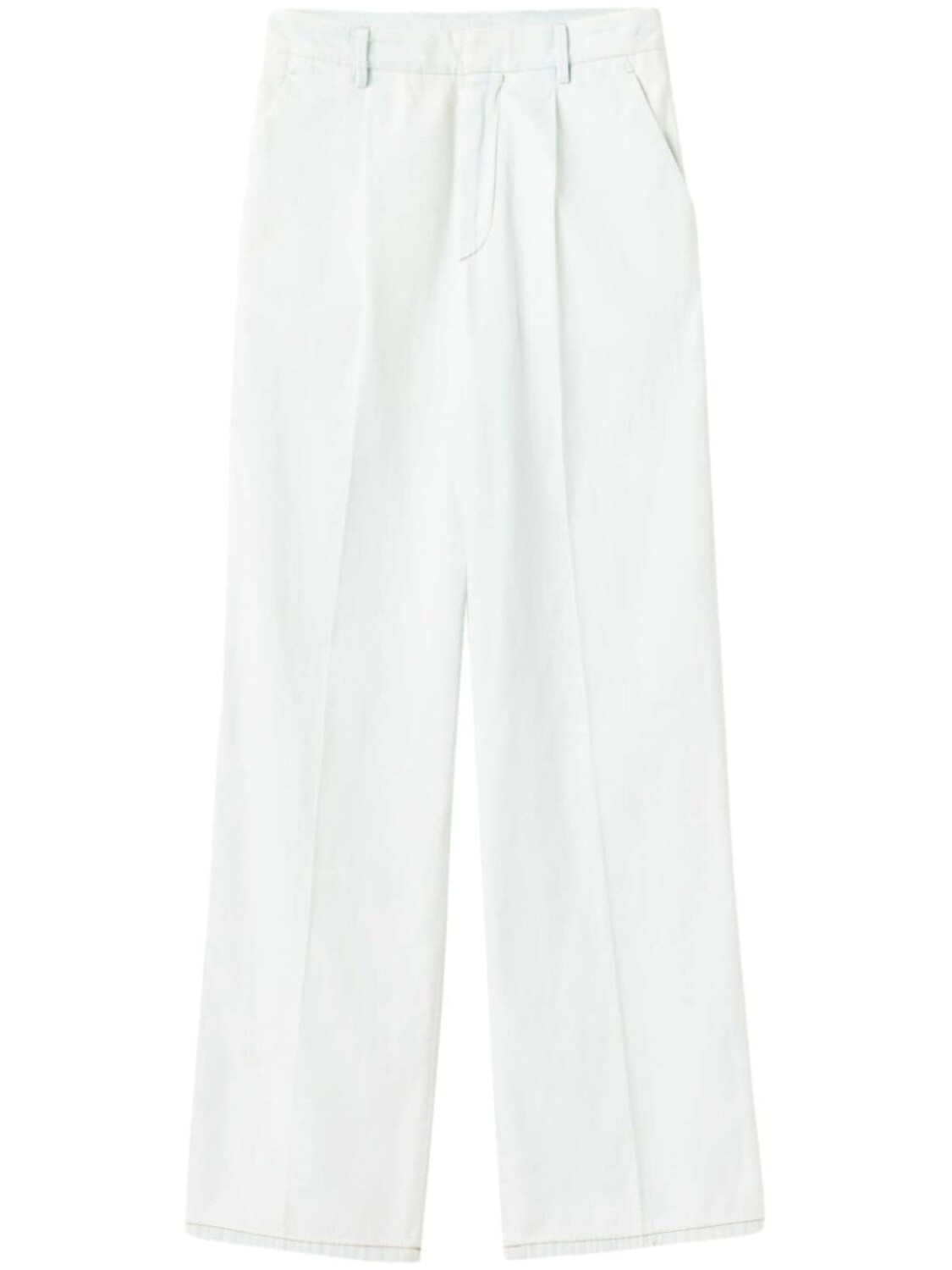 Miu Miu прямые джинсы Chambray, синий