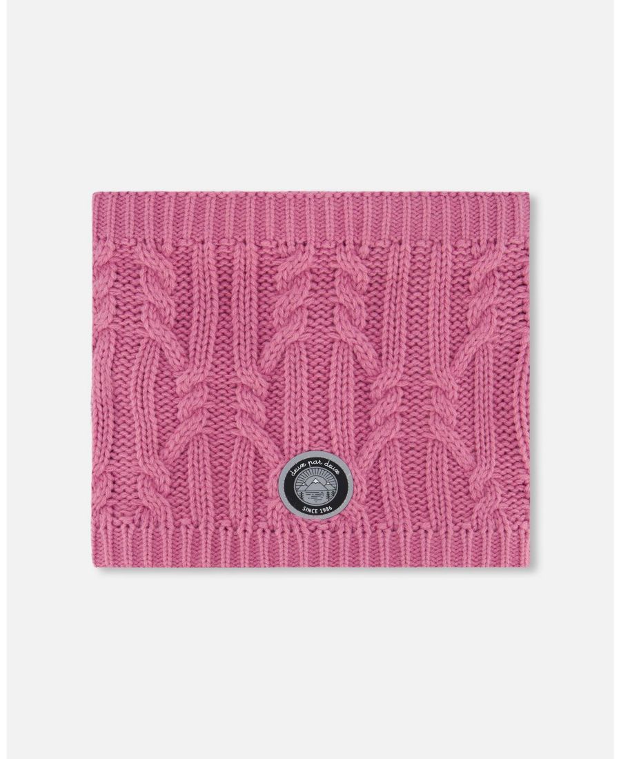 

Детский зимний шарф-воротник с подкладкой, фиолетовый - для малышей/детей Deux par Deux, Purple