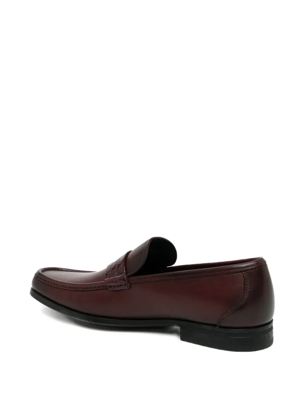 Кожаные лоферы Gancini Ferragamo, красный — фото 3