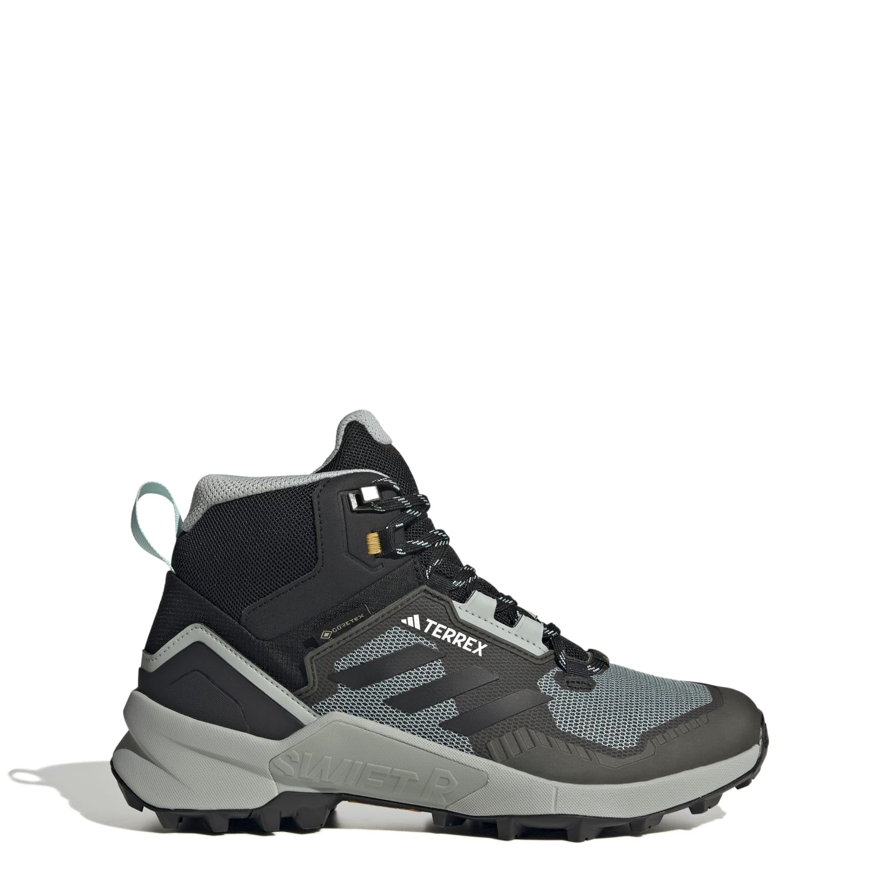 

Треккинговые ботинки Adidas Outdoor Terrex Swift R3 Mid GTX, бирюзовый/черный