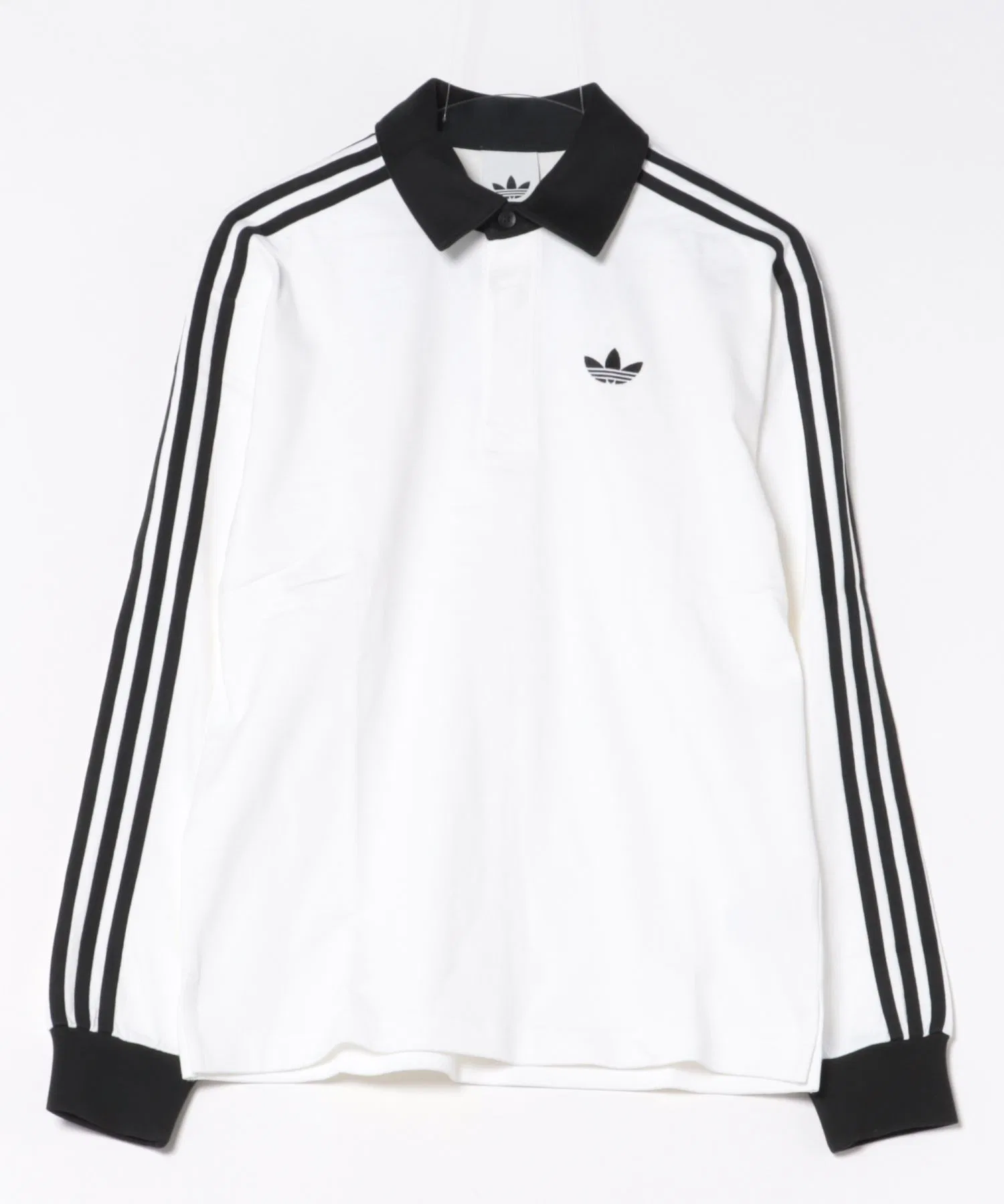 Мужская футболка adidas 3ST RUGBY LS POLO белая
