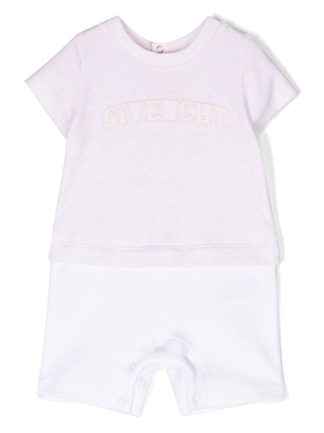 

Givenchy Kids комбинезон с аппликацией логотипа, розовый