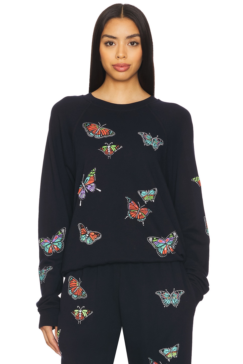 

Пуловер "Anela vintage butterflies" от Lauren Moshi, dark navy