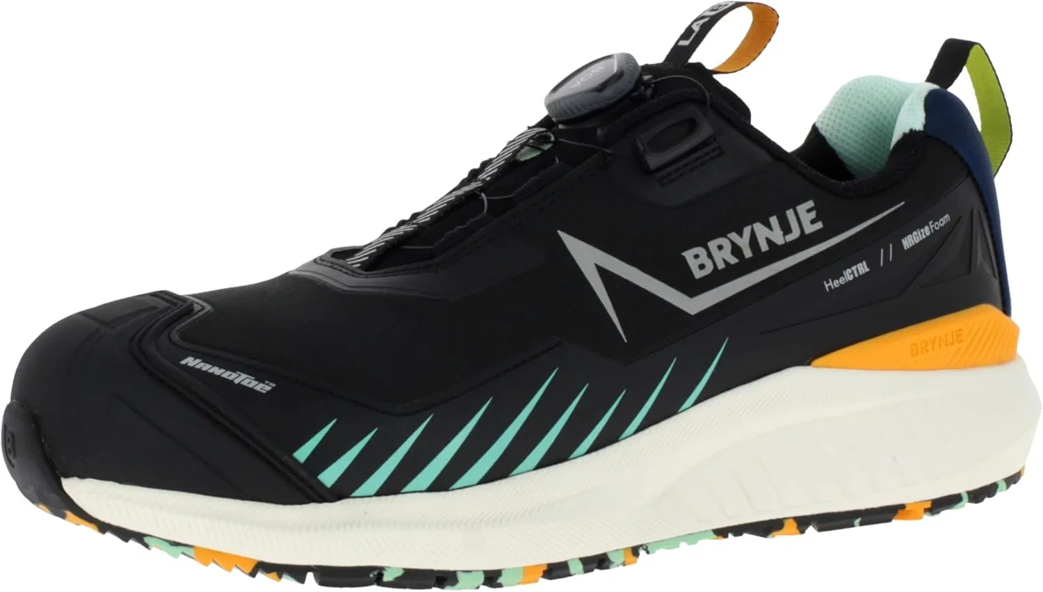 Защитные ботинки Brynje LAB Textile Boa S3S, удобные и легкие мужские рабочие ботинки с превосходной амортизацией и нескользящей подошвой, Black