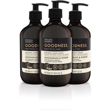 

Goodness Lemongrass & Ginger 500 мл средство для мытья рук, Baylis & Harding