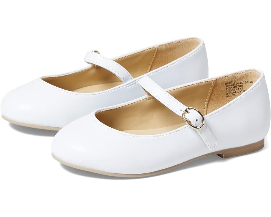 

Балетки Janie and Jack Mary Jane Flat, цвет White 1