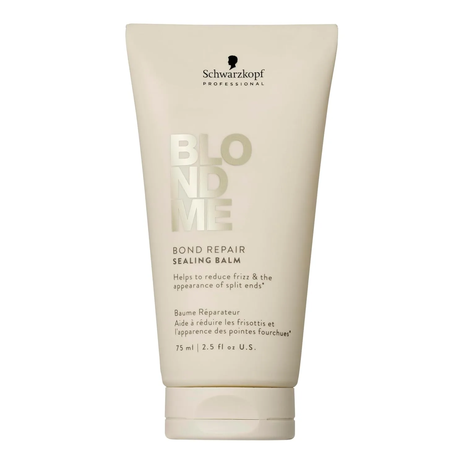 BlondMe Bond Repair Sealing Balm для блондированных волос, 74 мл: уход за секущимися кончиками, защита от укладки, для гладких и блестящих волос