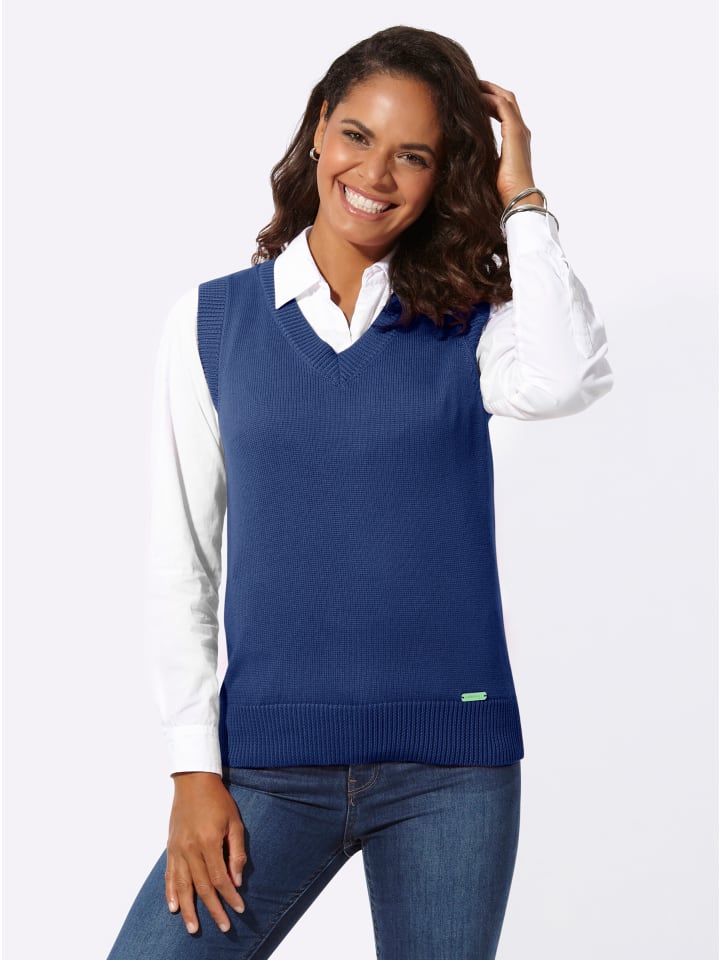 

Жилет-свитер королевского синего цвета WITT WEIDEN