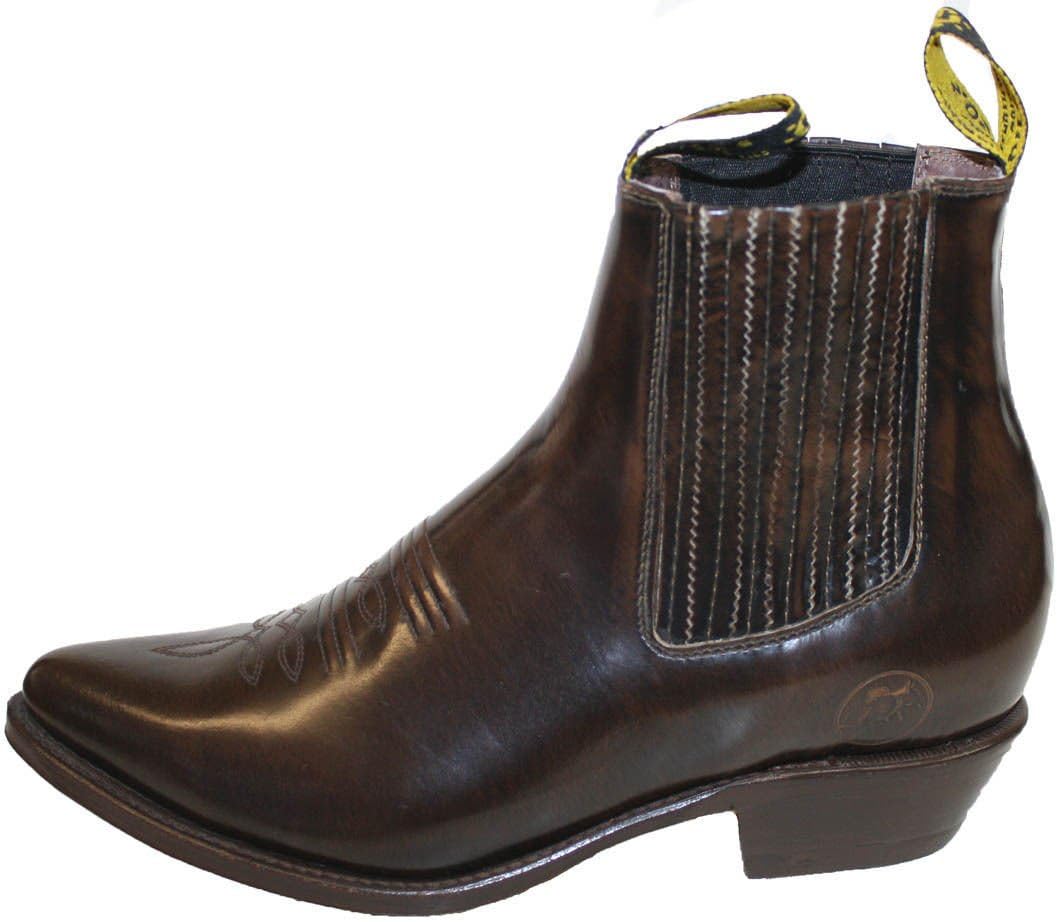 

Мужские короткие ковбойские ботинки из натуральной коровьей кожи Dona Michi, коричневый