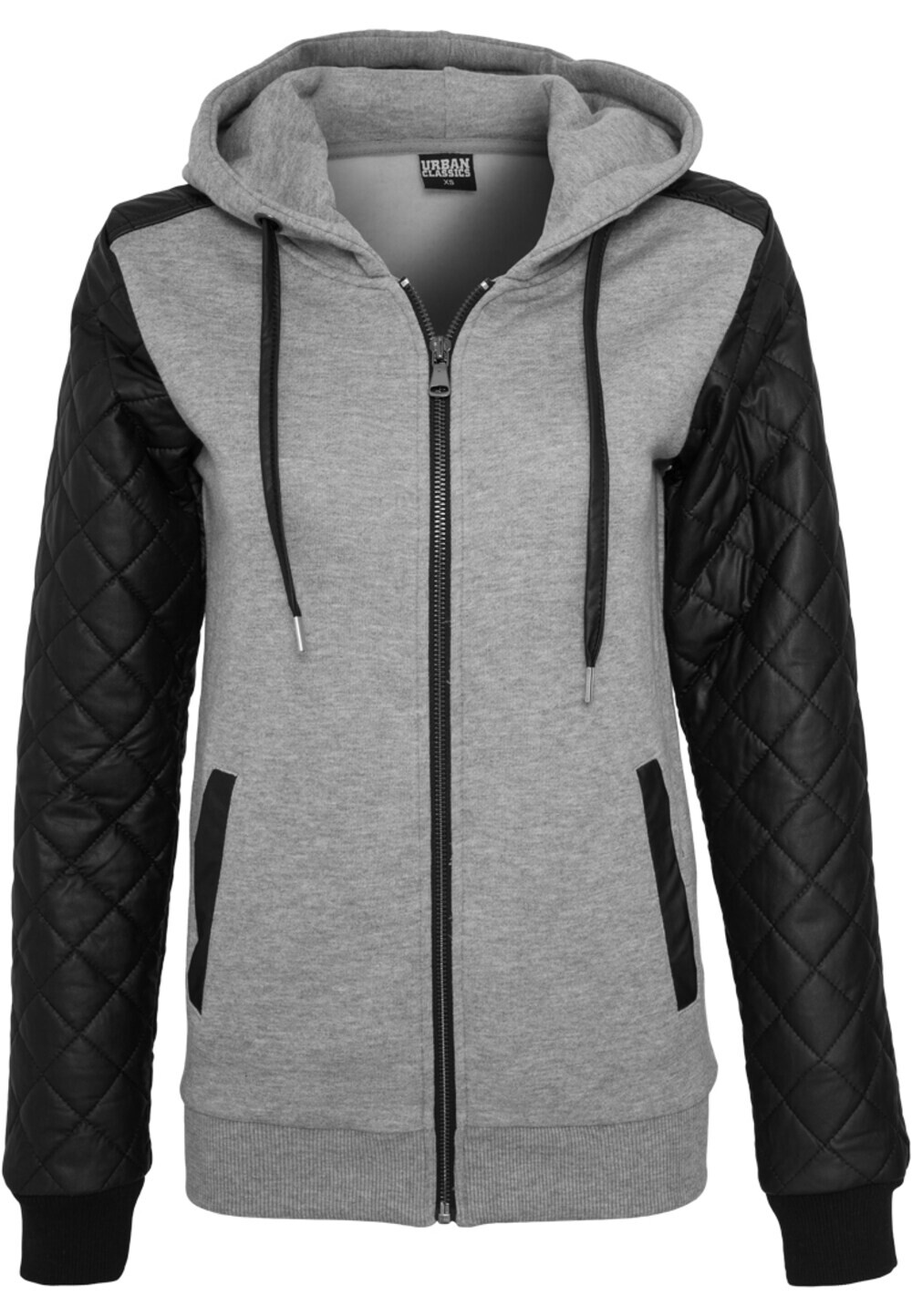 

Толстовка на молнии Urban Classics Diamond, серый