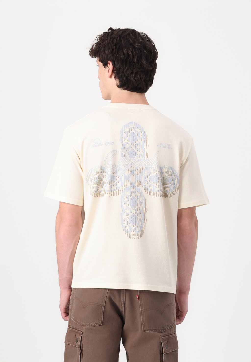 

Футболка с принтом JORHYDRA PATTERN TEE CREW NECK Jack & Jones, кремовый