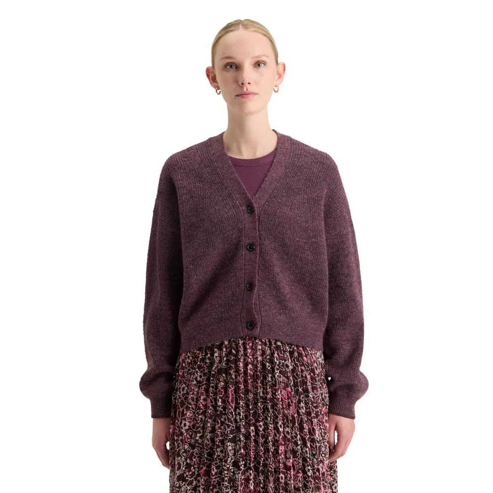 

Свитер Scotch & Soda Fuzzy Relaxed cardigan, коричневый