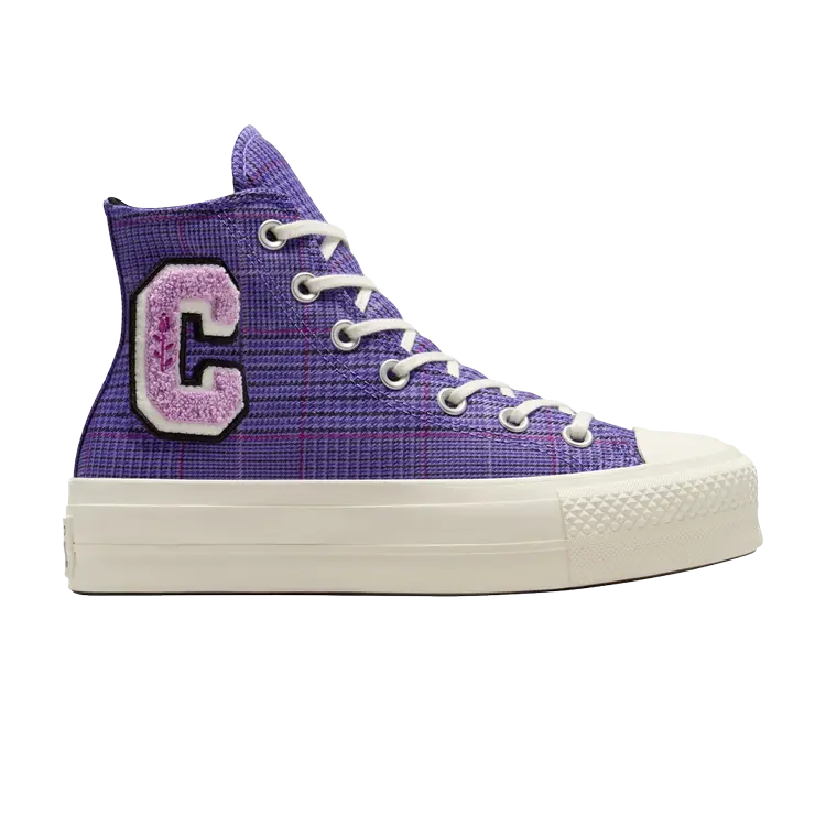 

Кроссовки Wmns Chuck Taylor All Star Lift High, цвет Plaid - Court Purple