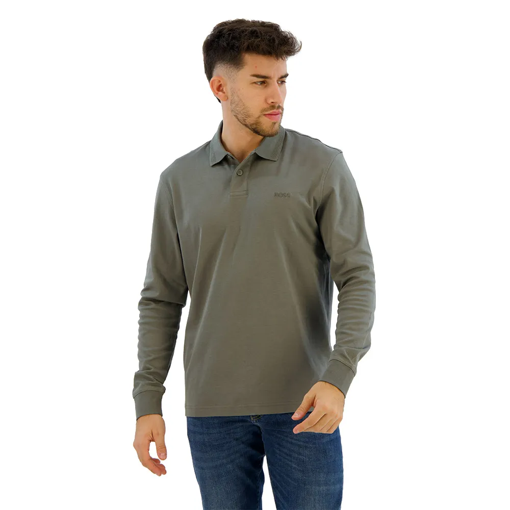 

Футболка BOSS Pe Interlock Long 10265826 long sleeve, серый