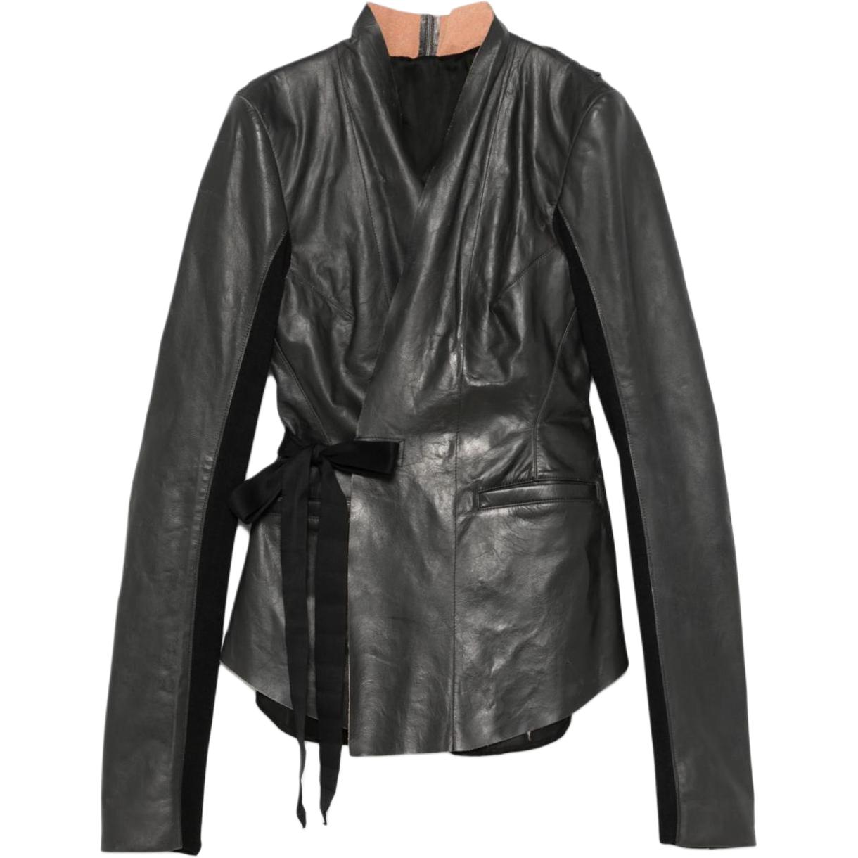 

RICK OWENS Приталенный жакет с V-образным вырезом, Black