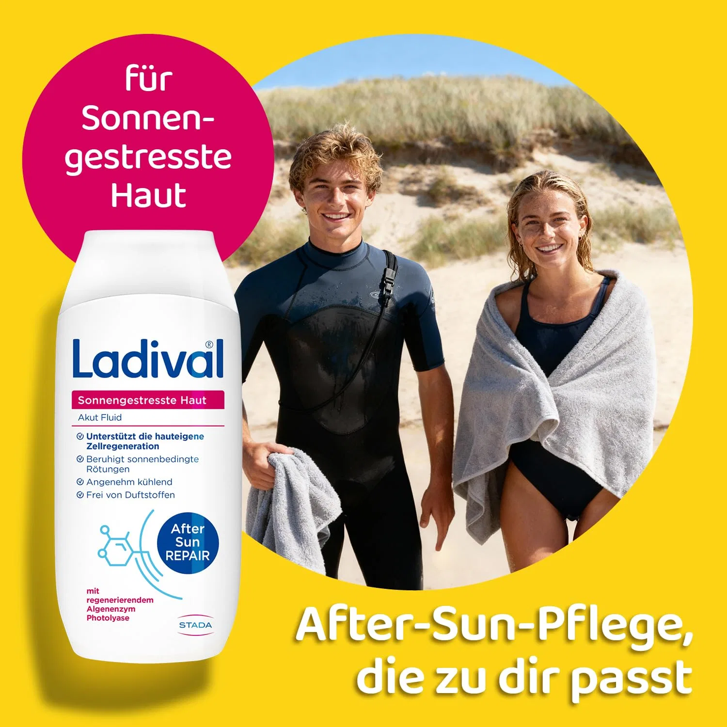 Восстанавливающий флюид после загара «Sun-Stressed Skin Acute Fluid» от Ladival, 200 мл Ladival — фото 3