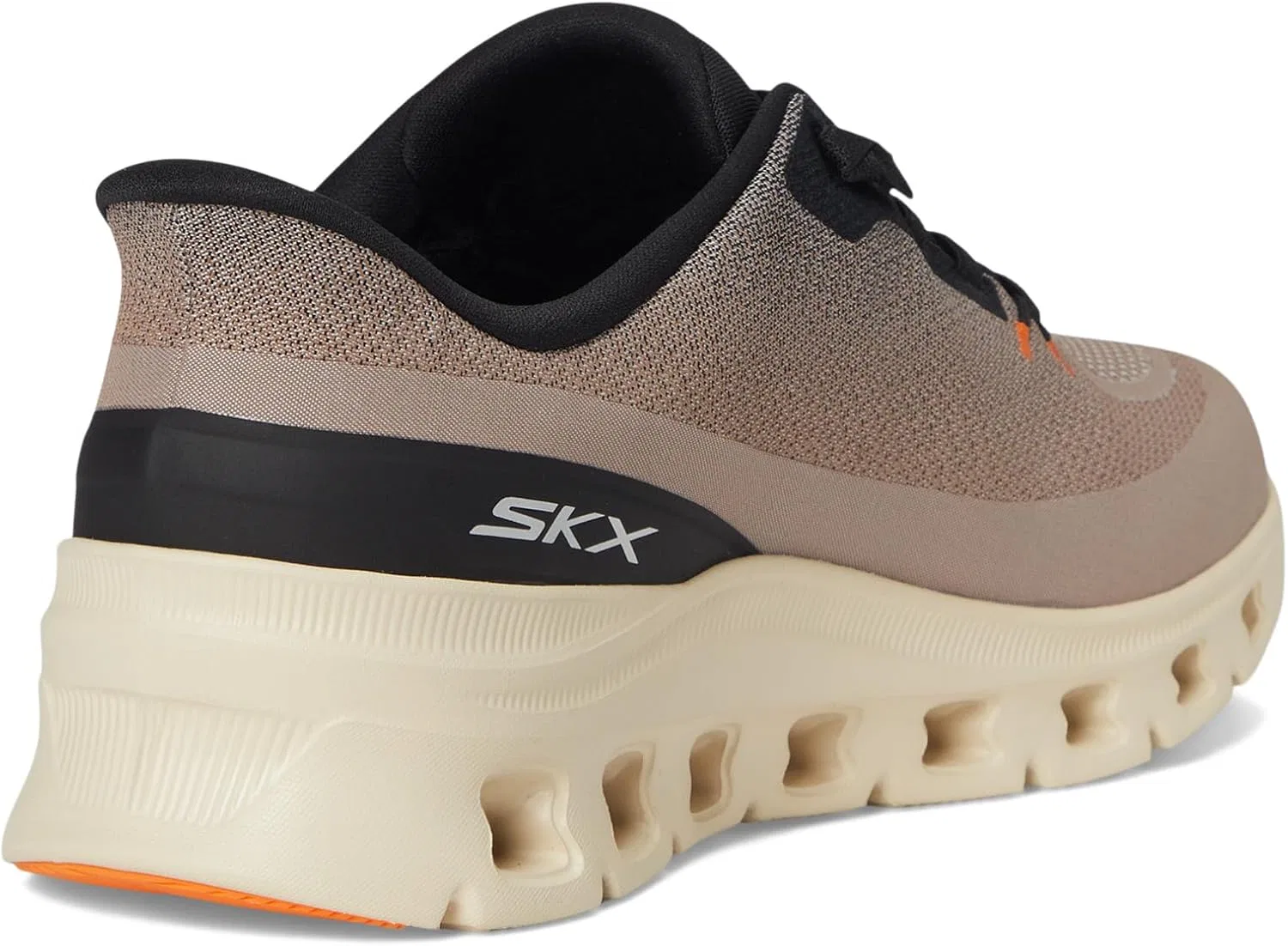 Мужские кроссовки Skechers Arch Fit Glide-Step Pro Hands Free Slip-in Trainers, Taupe Black — фото 3