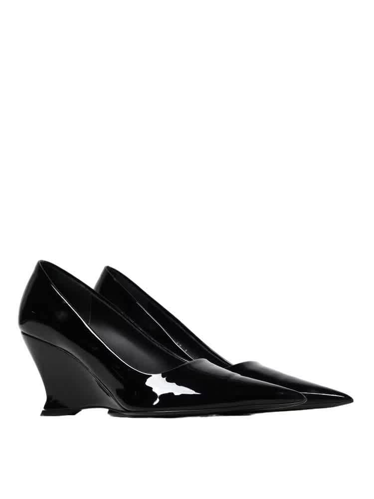 Женские черные туфли Ferragamo Viola на платформе с клиньями Salvatore Ferragamo — фото 2