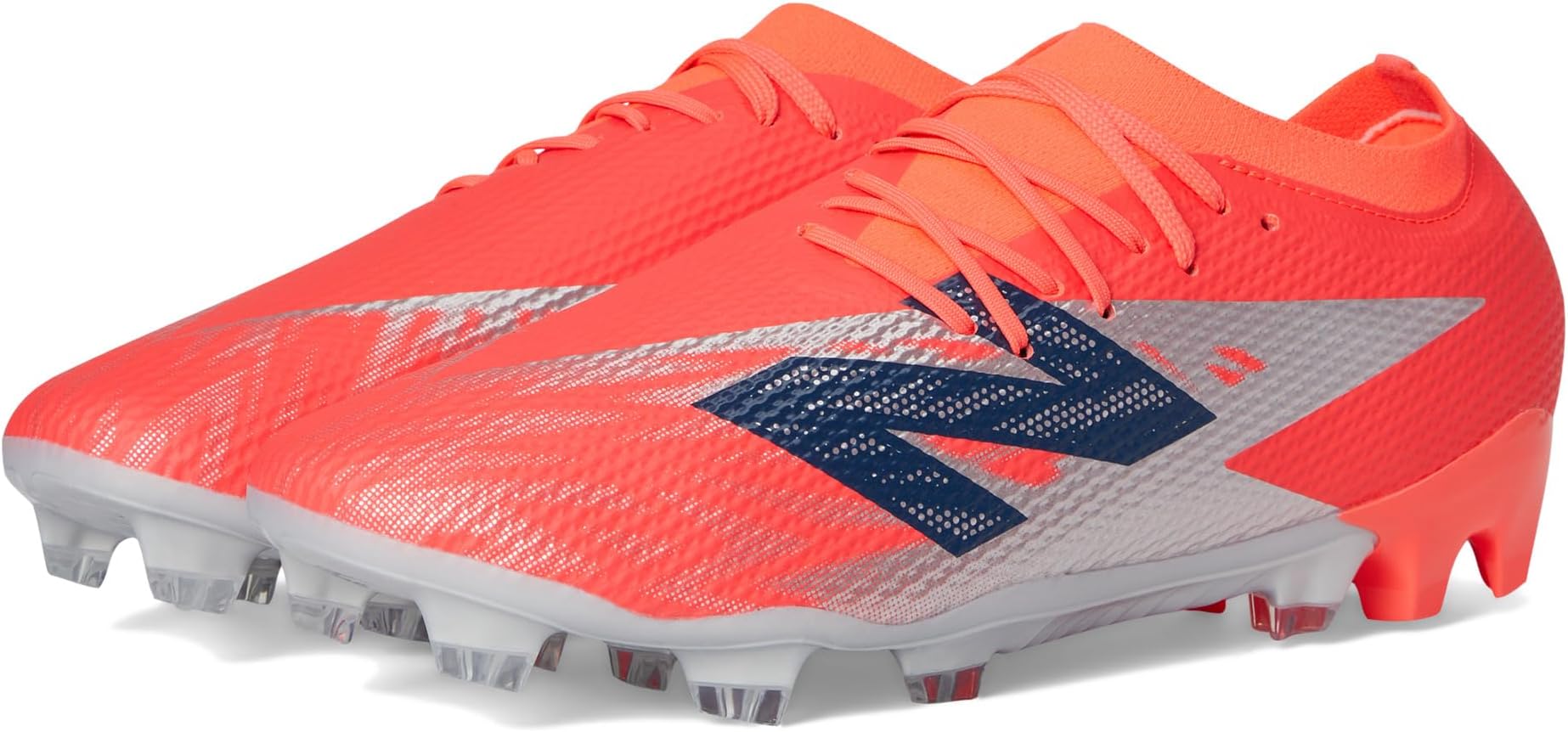 Кроссовки New Balance Furon Team FG V8 Soccer Cleats, цвет Energy Red/NB Navy/Light Cyclone