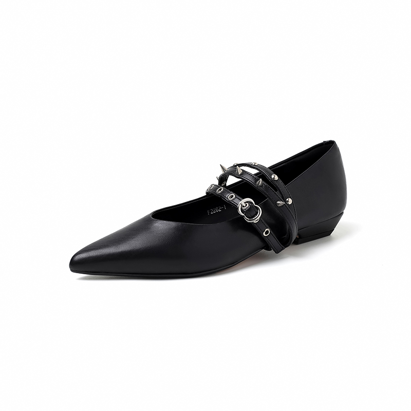 Туфли Мэри Джейн на блочном каблуке 2,5 см, женские AIQINISHA, Black