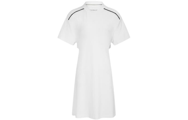 

Платье с короткими рукавами женское белое Calvin Klein