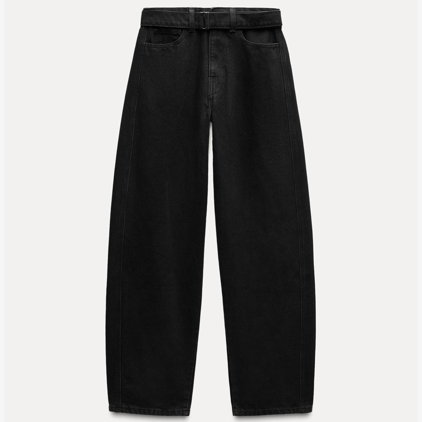 

Джинсы Zara by Carlyne Cerf Straight-leg Mid-rise, черный