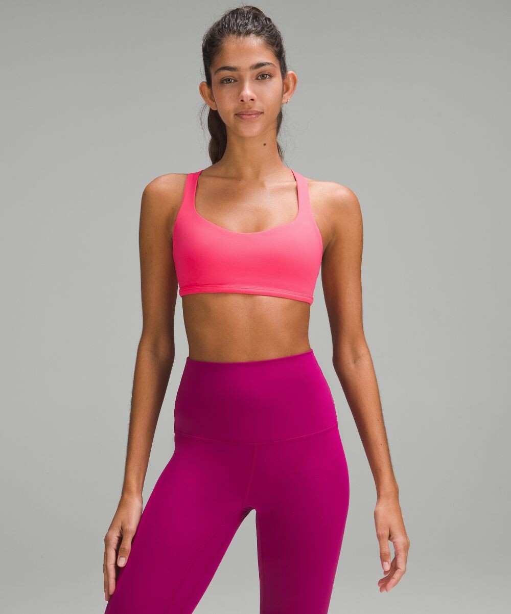 

Спортивный бюсгальтер Lululemon, розовый