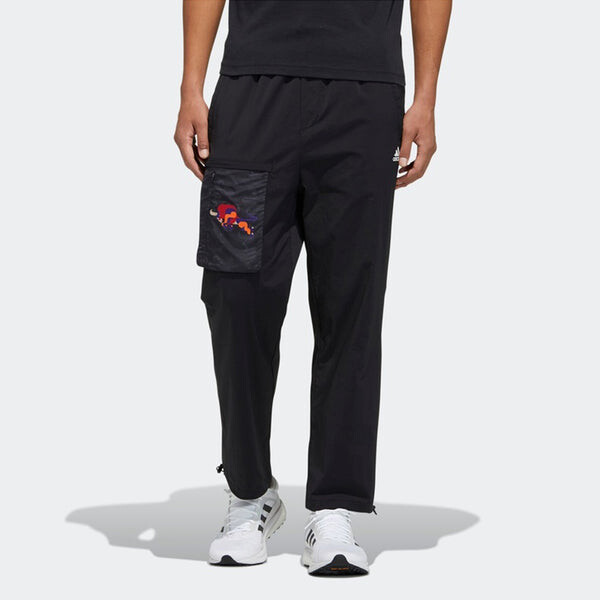 Спортивные штаны adidas CNY Men's Woven Workwear Sweatpants Black, черный — фото 2