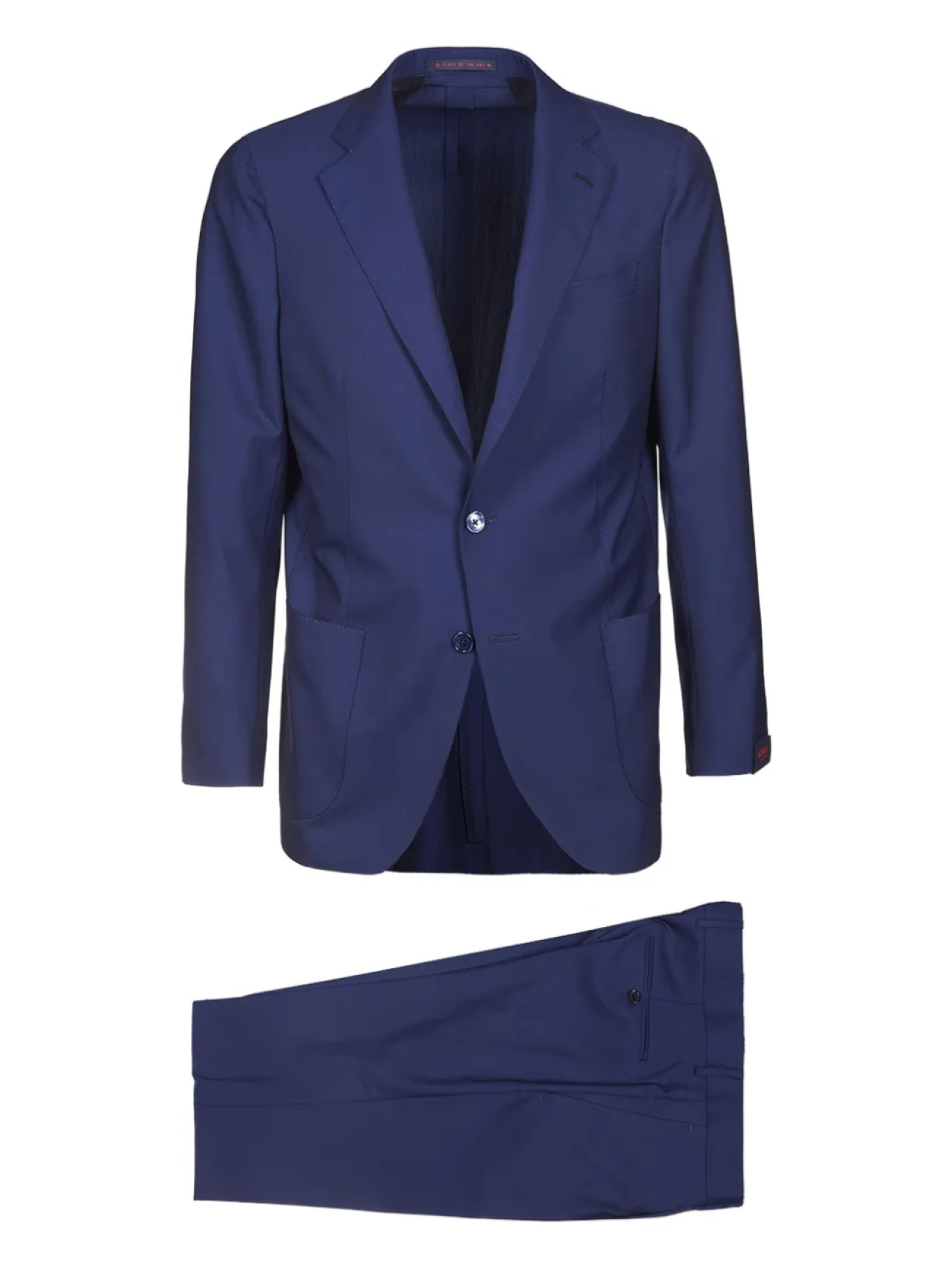 

Однобортный костюм из натуральной шерсти Bagnoli Sartoria Napoli, синий
