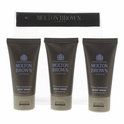 

Подарочный набор Molton Brown White Sandalwood, 3 предмета, гель для душа, 30 мл, 3 шт.