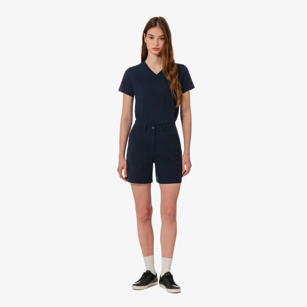 Бермуды женские Lacoste, базовые, тёмно-синие — фото 4
