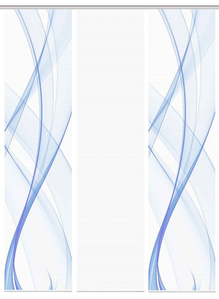 

Раздвижная штора VISION S PACOLIA, полупрозрачная под бамбук, 260x60 см, серый,, синий