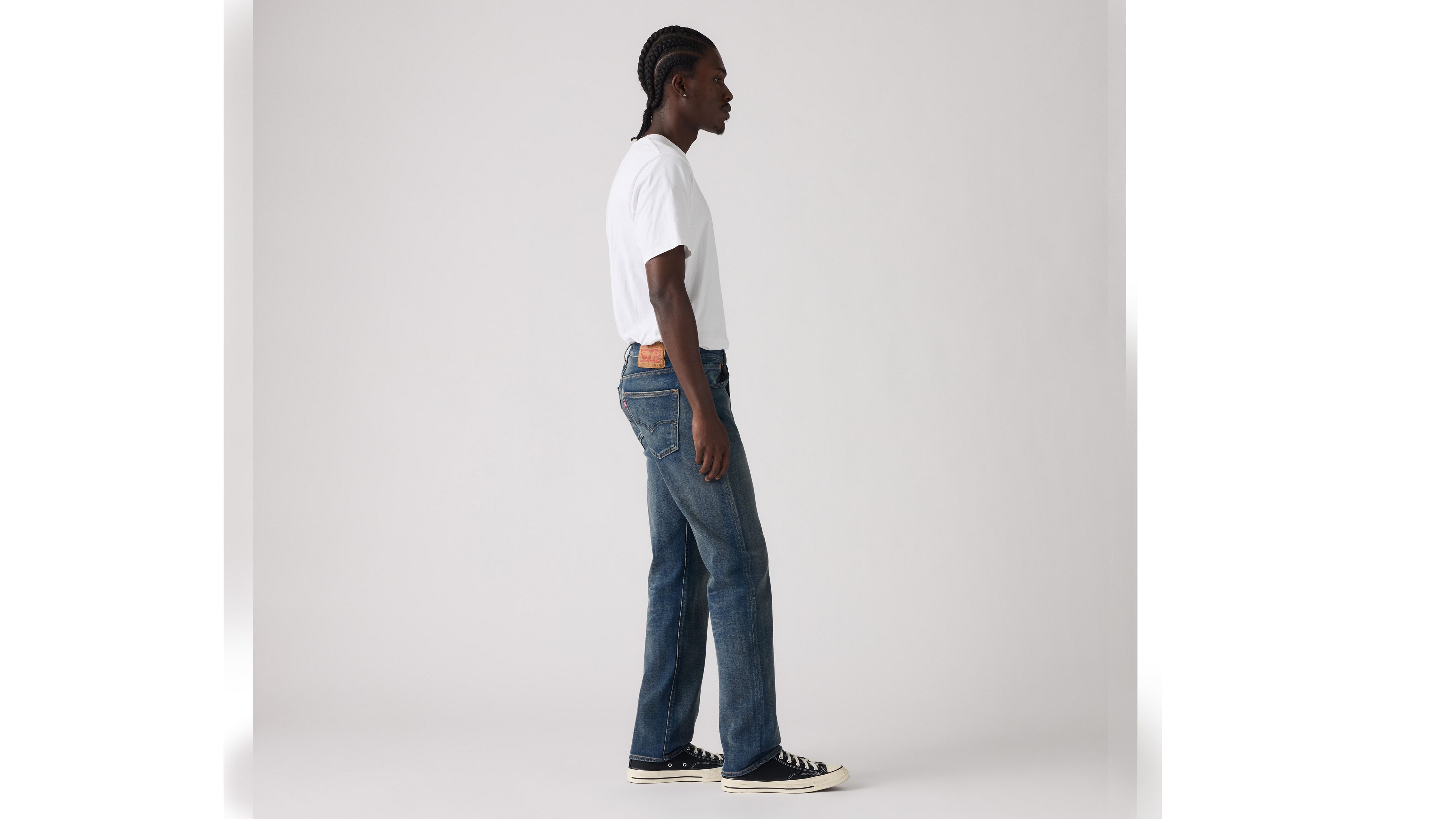 Мужские джинсы 501 Original Fit Levi's, 3pm In Columbus - Dark Wash — фото 3