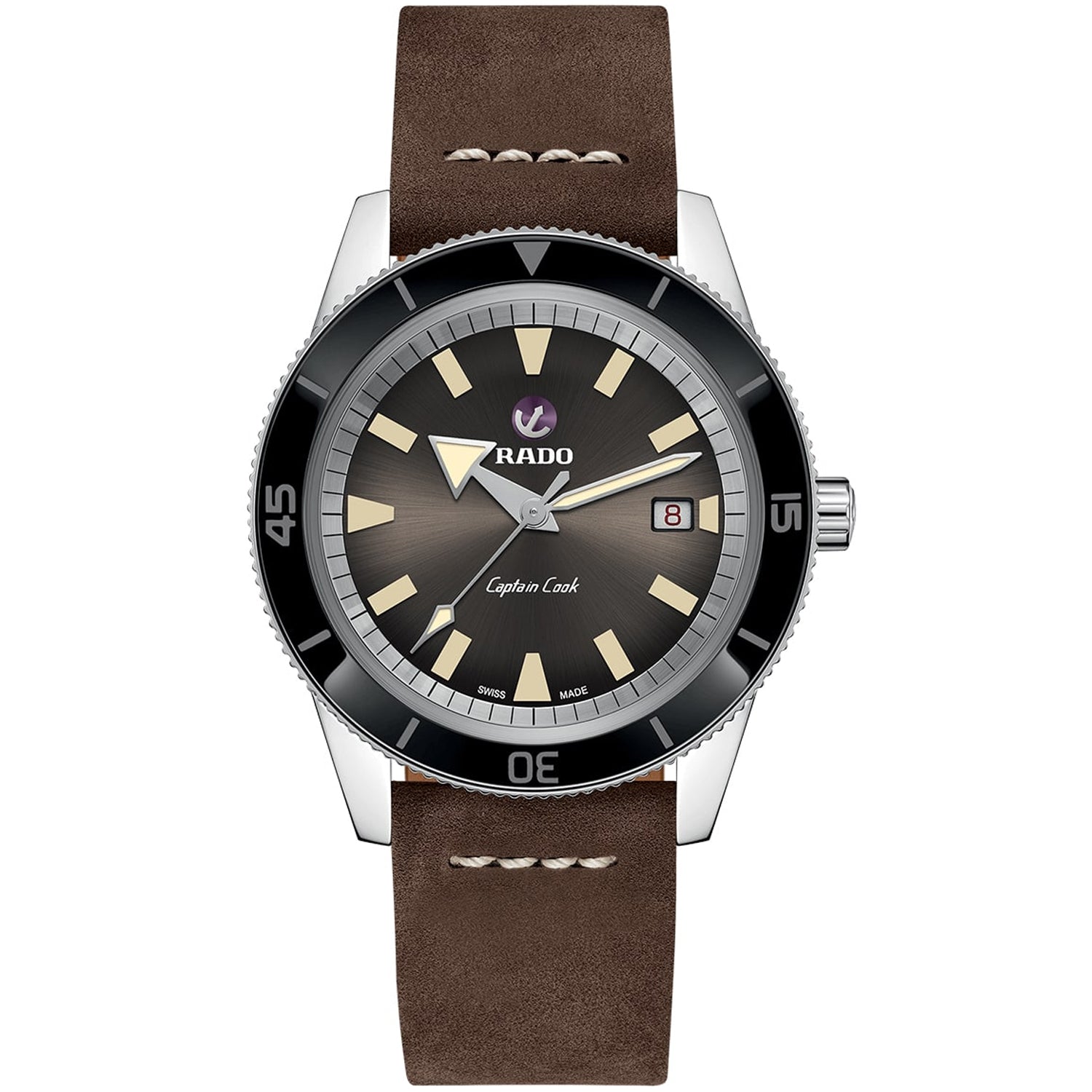 

Мужские часы Rado Captain Cook с серым циферблатом, серый