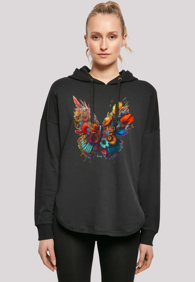

Толстовка F4NT4STIC "Butterfly Flowers Oversize Hoodie", принт, черный
