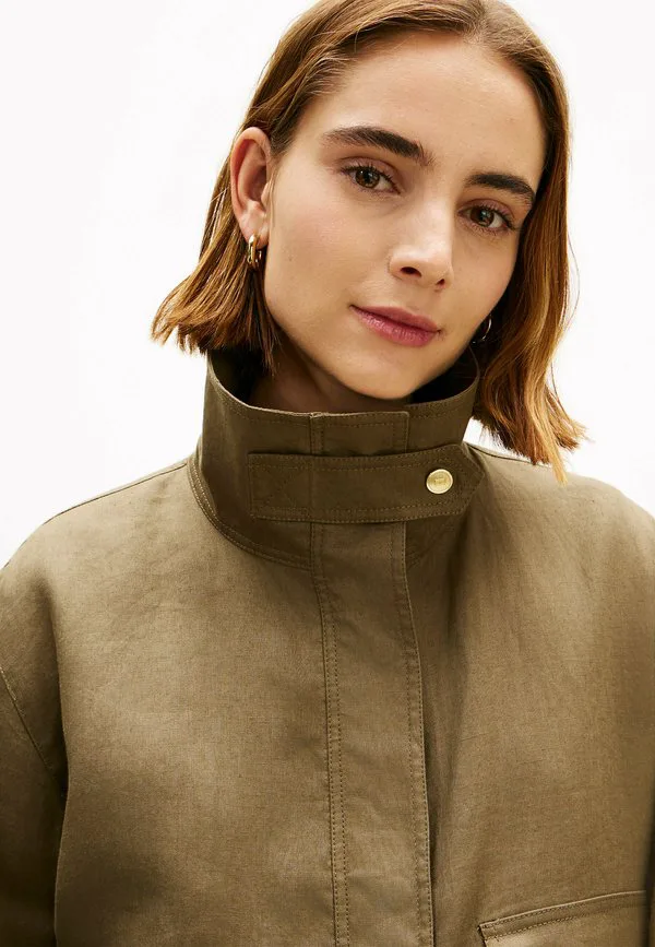 Летняя куртка на пуговицах в стиле милитари Tommy Hilfiger, Mediterranean Olive — фото 4