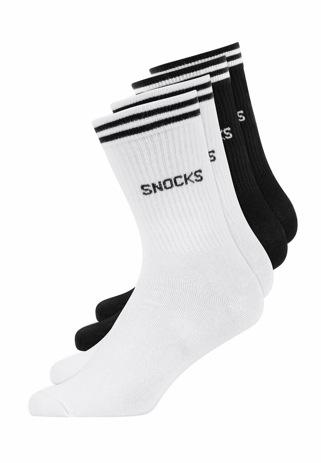 

Носки Hohe Mit Streifen 4 Pack SNOCKS, черно-белые