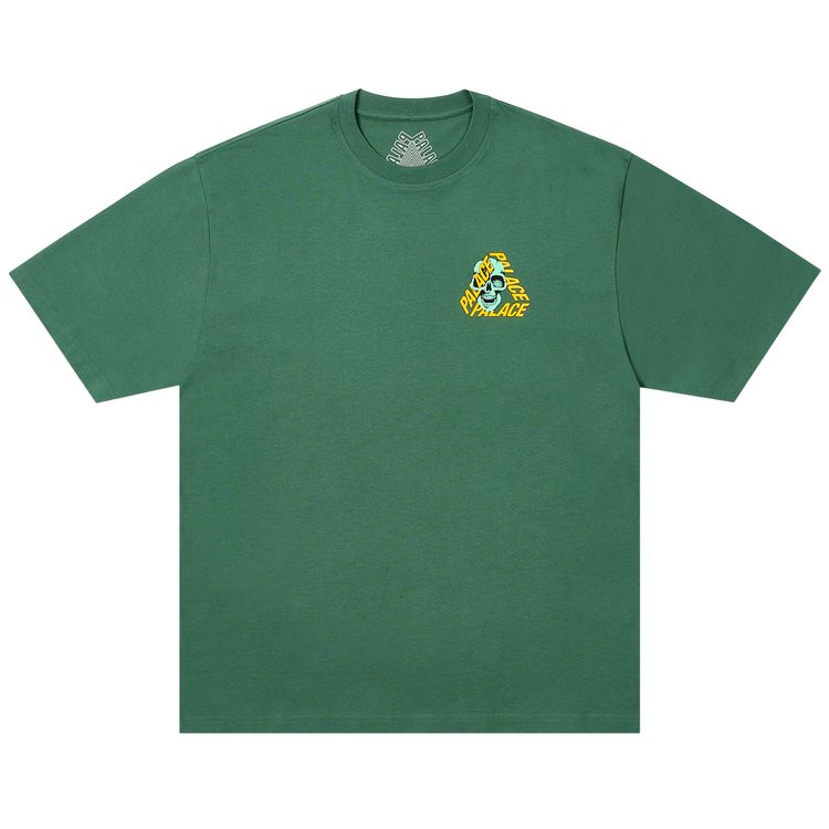 

Футболка Palace P3 Skull T-Shirt 'Racey Green', зеленый