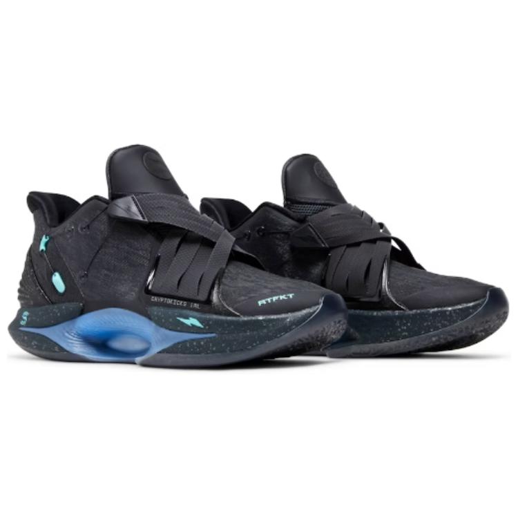 Rtfkt Cryptokicks IRL Blackout Nike, черный синий — фото 3